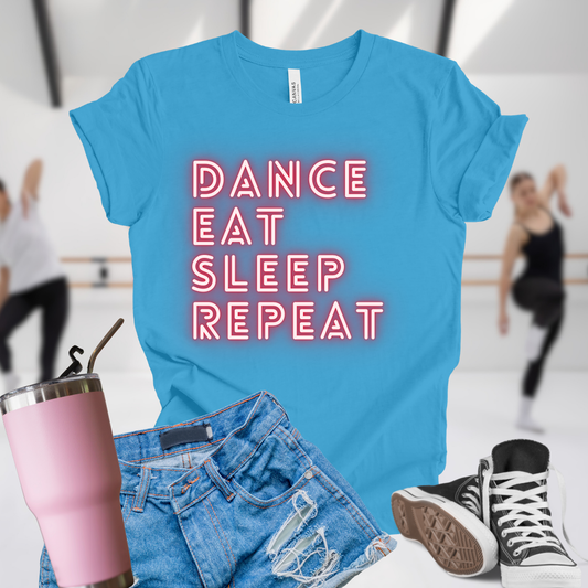 Dance Eat Sleep Repeat Red