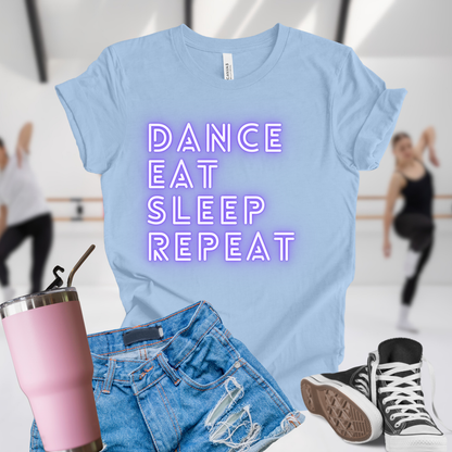Dance Eat Sleep Repeat Purple