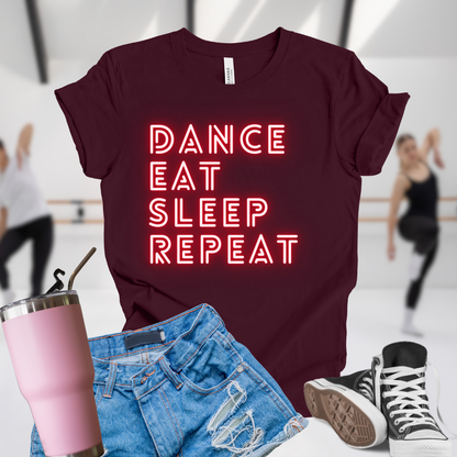 Dance Eat Sleep Repeat Red