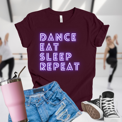 Dance Eat Sleep Repeat Purple