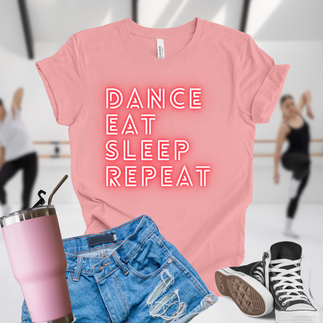 Dance Eat Sleep Repeat Red