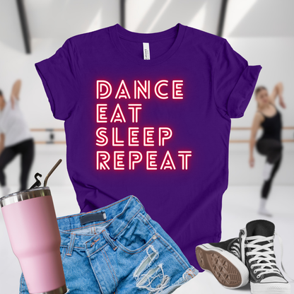 Dance Eat Sleep Repeat Red