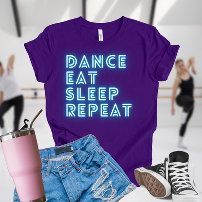 Dance Eat Sleep Repeat Teal