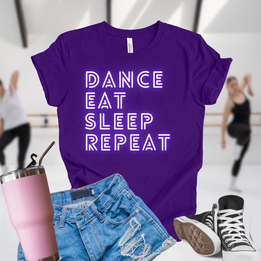 Dance Eat Sleep Repeat Purple