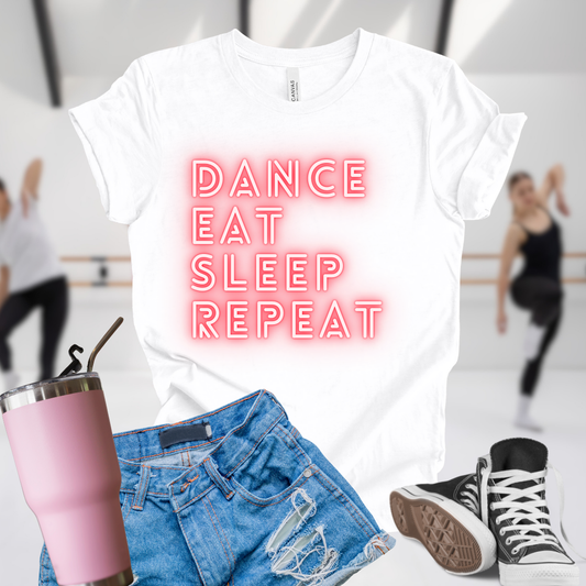 Dance Eat Sleep Repeat Red